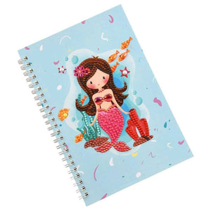 Diamond Painting Boek Lichtblauwe Zeemeermin