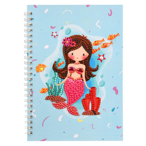 Cahier Diamond Painting Lichtblauwe Zeemeermin