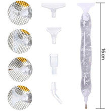 Afbeelding in Gallery-weergave laden, Premium Diamond Painting Ergonomische Pen Zilverblad Accessoire