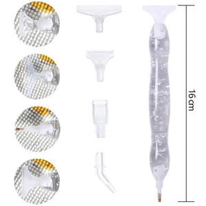 Premium Diamond Painting Ergonomische Pen Zilverblad Accessoire