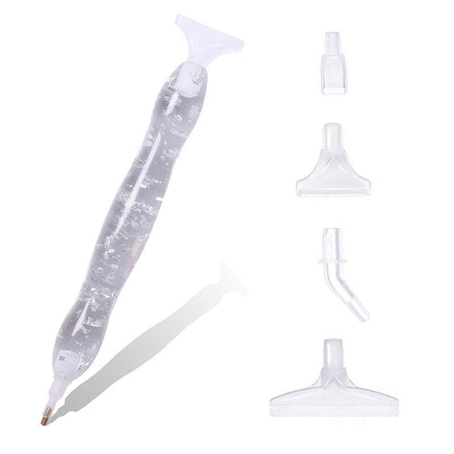 Ergonomische Premium Diamond Painting Pen Zilver Blad Accessoire