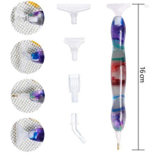 Afbeelding in Gallery-weergave laden, Premium Diamond Painting Pen Ergonomisch Paars/Rood Accessoire