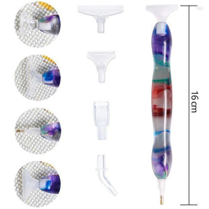 Premium Diamond Painting Pen Ergonomisch Paars/Rood Accessoire