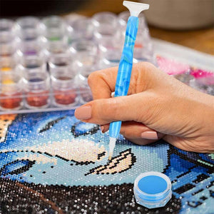 Premium Diamond Painting Pen Lichtblauwe Golven 5 Varianten