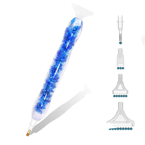 Premium Ergonomische Pen Diamond Painting Blauwe Bloemen 5 Varianten