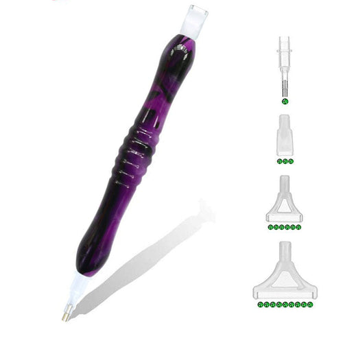 Premium Diamond Painting Ergonomische Pen Donkerpaars 5 Varianten