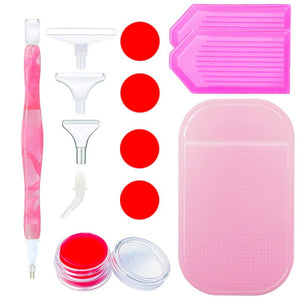 Premium Diamond Painting Pen Roze Golven 5 Varianten