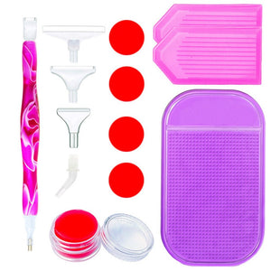 Premium Diamond Painting Pen Golven Paars 5 Varianten