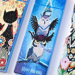 Diamond Painting Pen Doos Uilen
