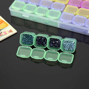XL opbergdoos Diamond Painting met 56 compartimenten Multicolore Accessoires