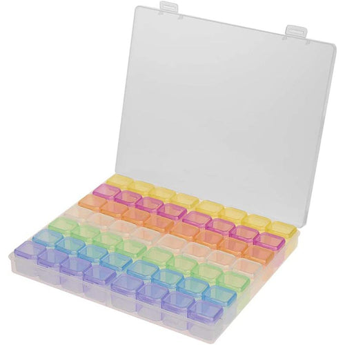 XL opbergdoos Diamond Painting met 56 compartimenten Multicolore accessoires
