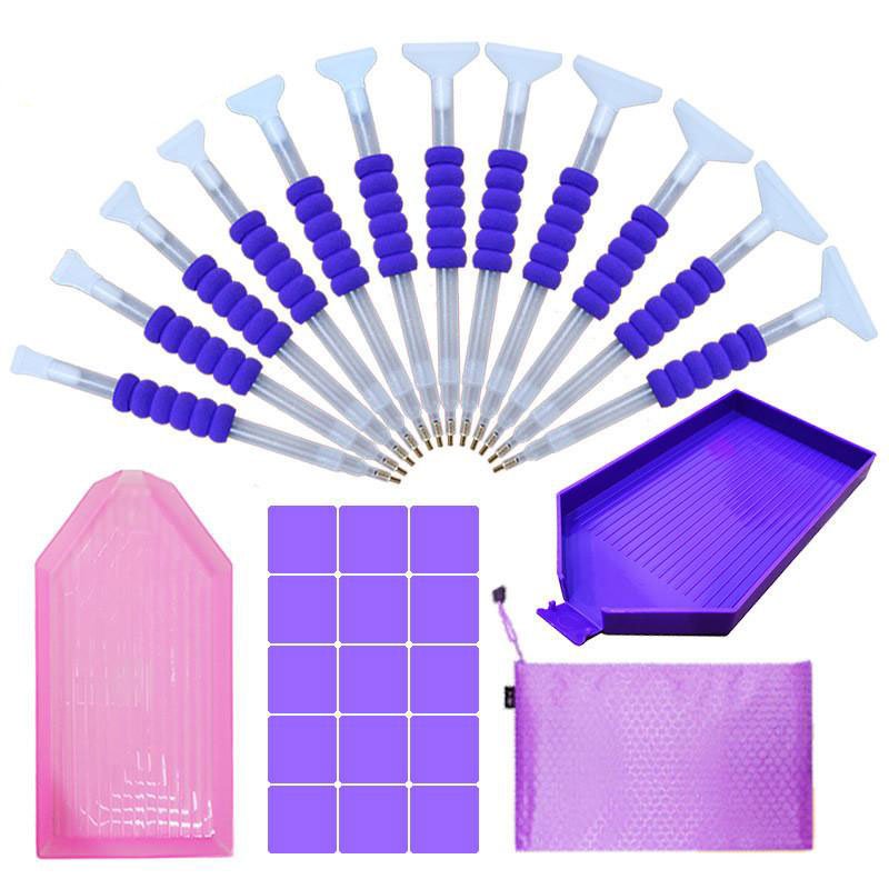 Professionele Gereedschapsset Diamond Painting XL 54 Stuks Accessoires