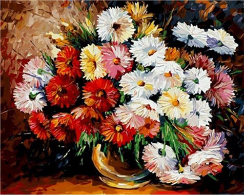 Schilderen op Nummer - Boeket madeliefjes