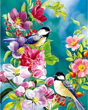Afbeelding in Gallery-weergave laden, Schilderen op Nummer - Kleine vogels in de lente