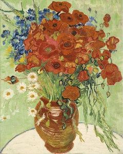 Schilderen op Nummer - Van Gogh - Rode klaprozen en madeliefjes