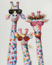 Afbeelding in Gallery-weergave laden, Schilderen op Nummer - Popart giraffenfamilie