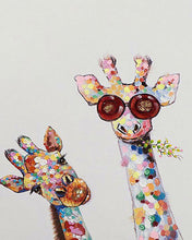 Afbeelding in Gallery-weergave laden, Schilderen op Nummer - Duo van popart giraffen