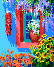 Afbeelding in Gallery-weergave laden, Schilderen op Nummer - Blauweregen bij het raam