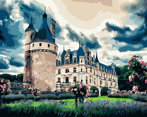 Schilderen op Nummer - Kasteel en tuin