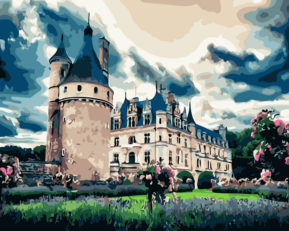 Schilderen op Nummer - Kasteel en tuin