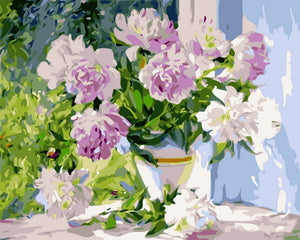 Schilderen op Nummer - Mooi boeket bloemen in de zon
