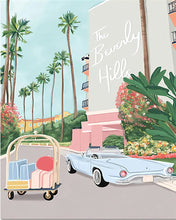 Afbeelding in Gallery-weergave laden, Schilderen op Nummer - Reisposter Beverly Hills