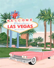 Afbeelding in Gallery-weergave laden, Schilderen op Nummer - Reisposter Welkom in Las Vegas