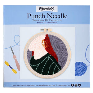 Punch Needle pakket Gouden Oorbel