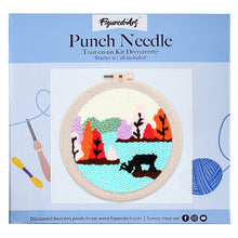 Afbeelding in Gallery-weergave laden, Punch Needle pakket Rendier bij een meer