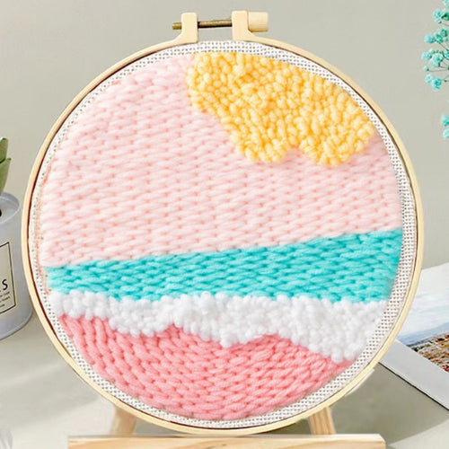Punch Needle pakket Pastelstrand