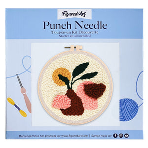 Punch Needle pakket Bruine potplant