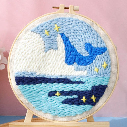 Punch Needle pakket Walvis uit het water
