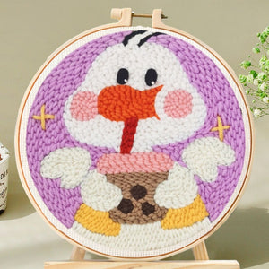 Punch Needle pakket Bubbelthee Eendje