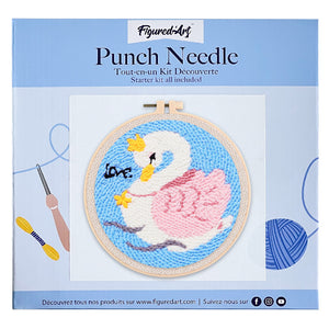 Punch Needle pakket Mooie zwaan
