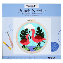 Afbeelding in Gallery-weergave laden, Punch Needle pakket Een paar flamingo&#39;s