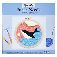 Afbeelding in Gallery-weergave laden, Punch Needle pakket Mooie blauwe walvis