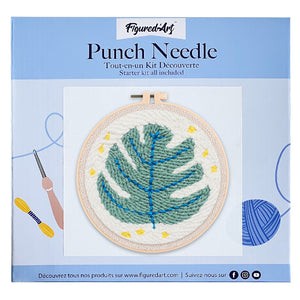 Punch Needle pakket Groen blad