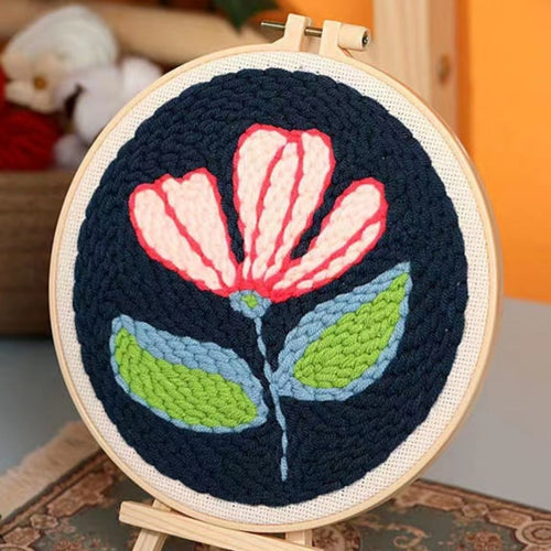 Punch Needle pakket Bloem in bloei