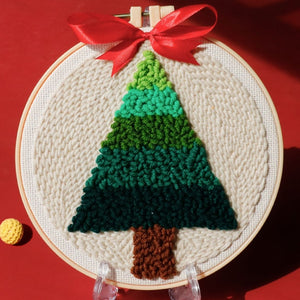 Punch Needle pakket Een kerstboom