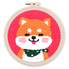 Afbeelding in Gallery-weergave laden, Punch Needle pakket Shiba Inu hond