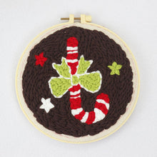 Afbeelding in Gallery-weergave laden, Punch Needle pakket Candy Cane met Lint