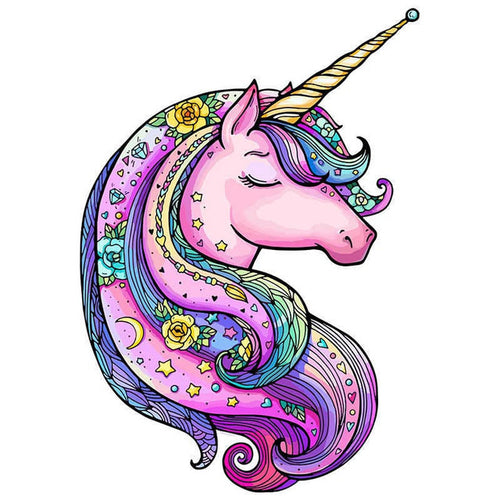 Houten Puzzel - Magische Eenhoorn