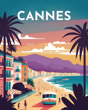 Afbeelding in Gallery-weergave laden, Diamond Painting - Reisposter Cannes