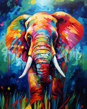 Afbeelding in Gallery-weergave laden, Diamond Painting - Kleurrijke Abstracte Olifant