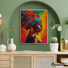 Afbeelding in Gallery-weergave laden, Diamond Painting - Levendige Afrikaanse Dame