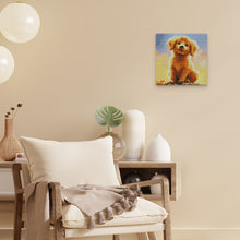 Afbeelding in Gallery-weergave laden, Mini Diamond Painting 25x25 cm - Schattige Golden Retriever Pup