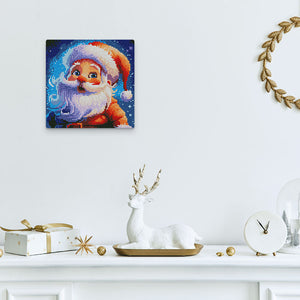 Mini Diamond Painting 25x25 cm - Lachende Kerstman