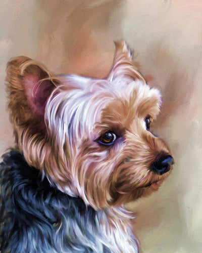 Diamond Painting - Portret van een kleine hond