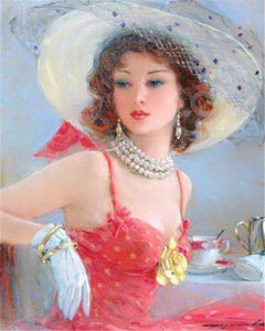 Diamond Painting - Elegant in Rood