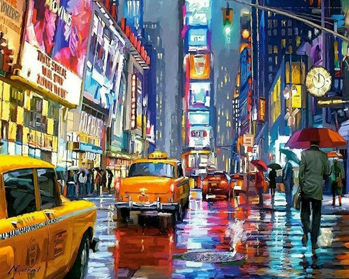 Diamond Painting - Times Square 's Nachts